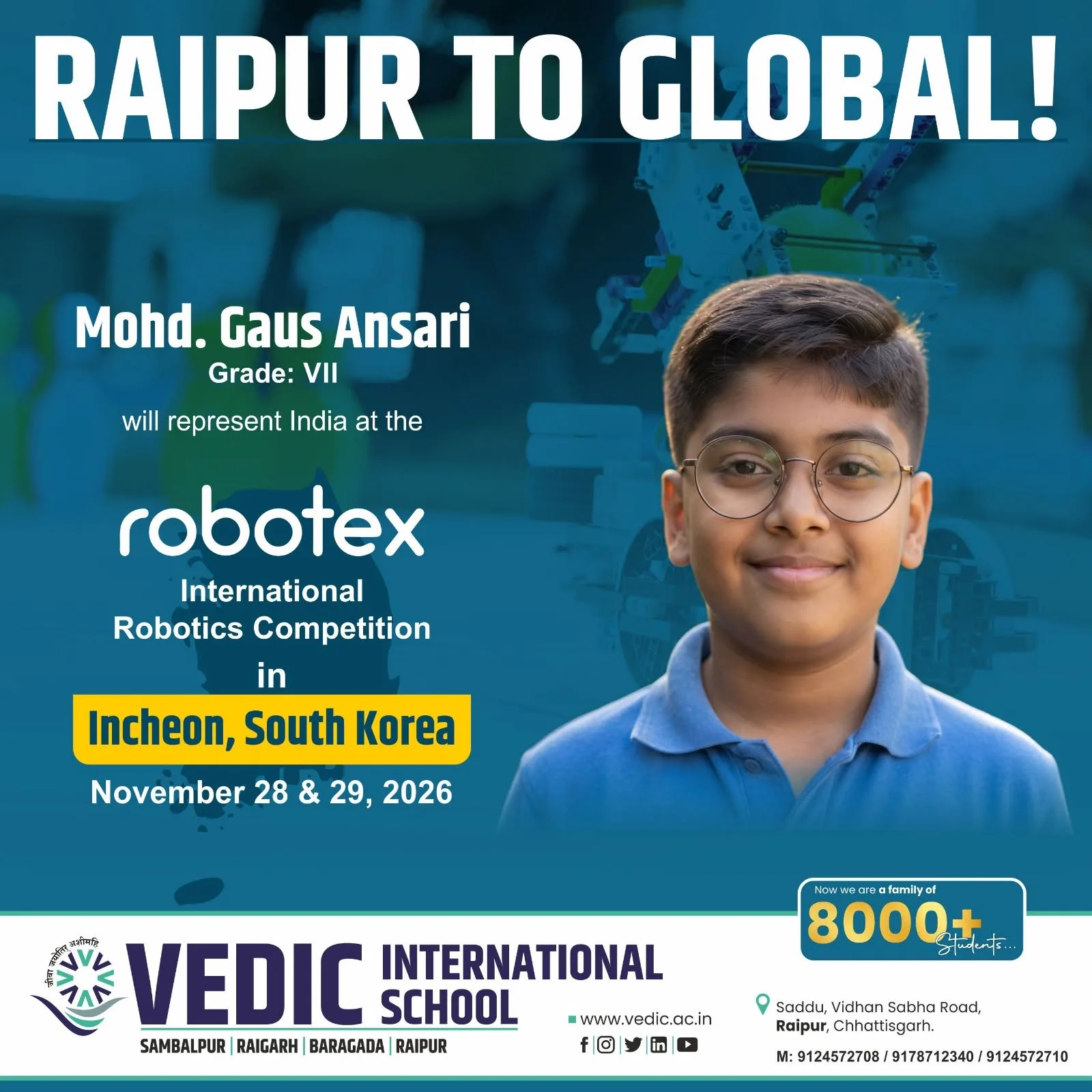 🌍 Raipur to the Global Stage! 🤖